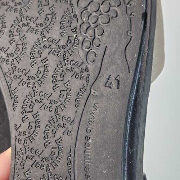 BeautiFeel Hailey Black Nude Leather Sandals Size 41 EU / 9.5 US - Picture 9 of 9